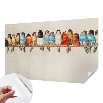 Savaime lipnus fototapetas Fugle ant žalios