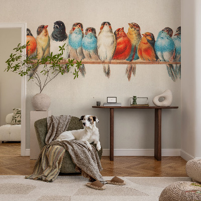 Savaime lipnus fototapetas Fugle ant žalios