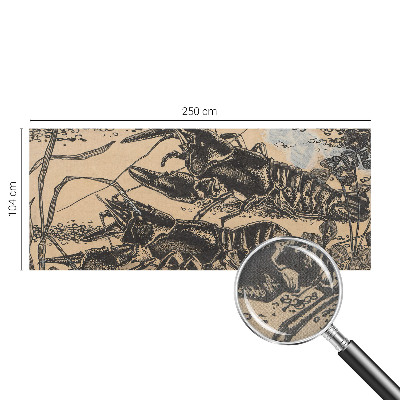 3D fototapetas sienoms su vėžiu vandens motyvu