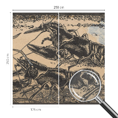 3D fototapetas sienoms Vandkrebsas