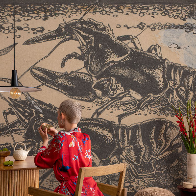 3D fototapetas sienoms Vandkrebsas