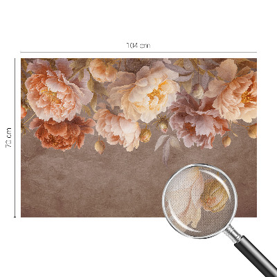 3D fototapetas sienoms su gėlėmis, suteikiantis elegantišką išvaizdą