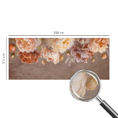 3D fototapetas sienoms su gėlėmis, suteikiantis elegantišką išvaizdą