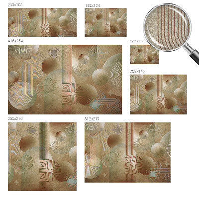 Savaime lipnus fototapetas Geometrinis piešinys