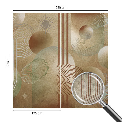 Savaime lipnus fototapetas su geometriniu piešiniu