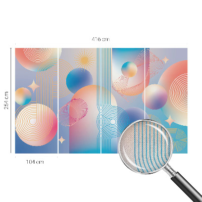 3D fototapetas sienoms Spalvinga abstrakcija