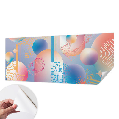3D fototapetas sienoms su spalvinga abstrakcine kompozicija