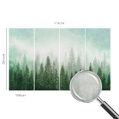 3D fototapetas sienoms su motyvu Ulv ir skoven