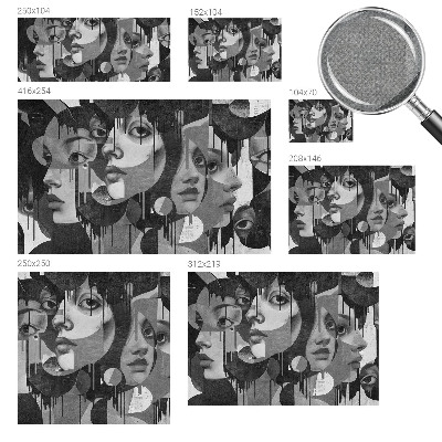 3D fototapetas Kvinders ansigter