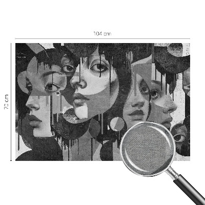 3D fototapetas Kvinders ansigter