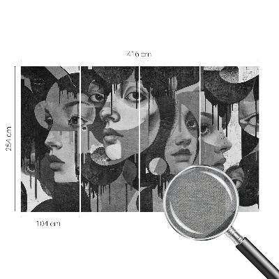 3D fototapetas Kvinders ansigter