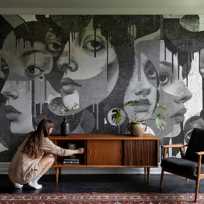 3D fototapetas Kvinders ansigter