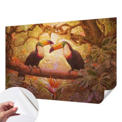 3D fototapetas sienoms su spalvingu tucanu