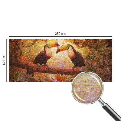 3D fototapetas sienoms su spalvingu tucanu