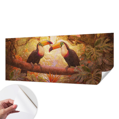 3D fototapetas sienoms su spalvingu tucanu