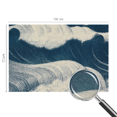3D fototapetas sienoms su motyvu „Havbølger“