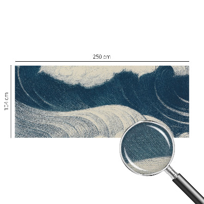 3D fototapetas sienoms su motyvu „Havbølger“