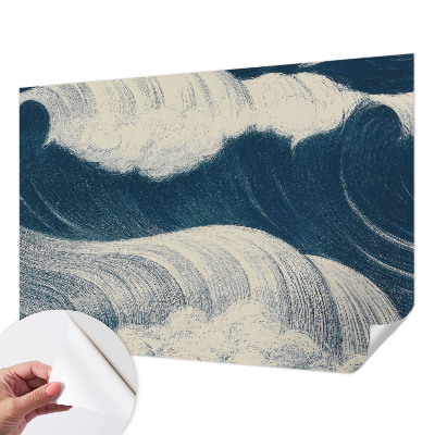 3D fototapetas sienoms su motyvu „Havbølger“