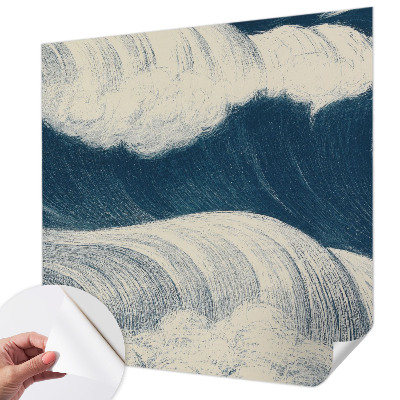 3D fototapetas sienoms su motyvu „Havbølger“