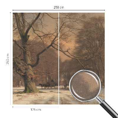 3D fototapetas sienoms Žiemos šalis