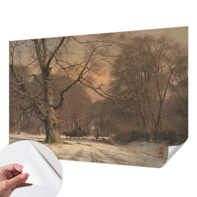 3D fototapetas sienoms su žiemos šalių motyvu