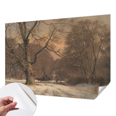 3D fototapetas sienoms su žiemos šalių motyvu