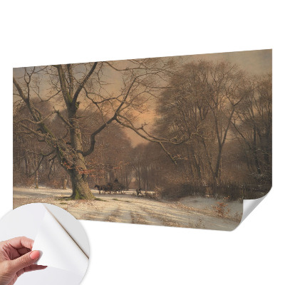 3D fototapetas sienoms su žiemos šalių motyvu