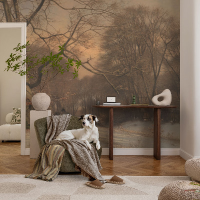 3D fototapetas sienoms su žiemos šalių motyvu