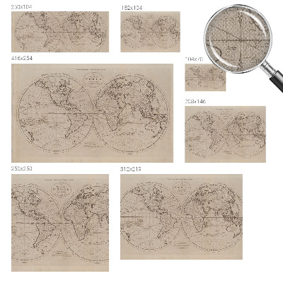 Fototapetas vaiko kambariui Gammelt kortelė