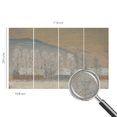 Savaime lipnus fototapetas su žiemos šalies motyvu