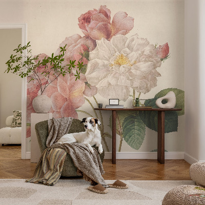 3D fototapetas sienoms Romantiška rožinė