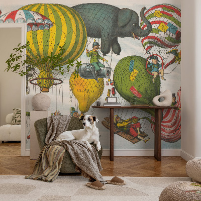 Savaime lipnus fototapetas su balionų kruizų motyvu