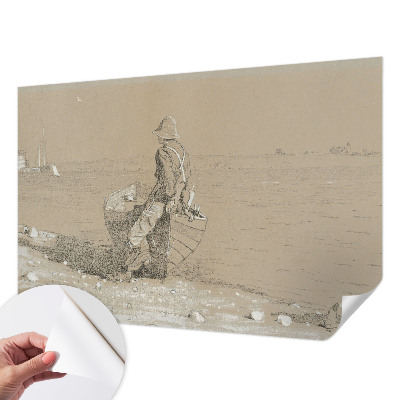 3D fototapetas sienoms su nostalgine scena
