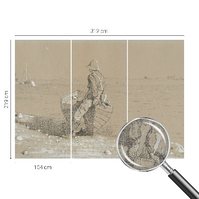 3D fototapetas sienoms Nostalgijos scena