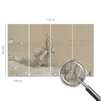 3D fototapetas sienoms su nostalgine scena