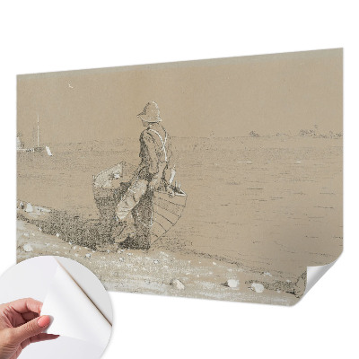 3D fototapetas sienoms su nostalgine scena