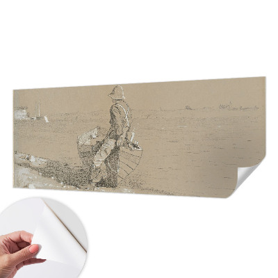 3D fototapetas sienoms su nostalgine scena