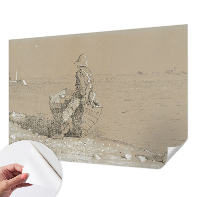 3D fototapetas sienoms su nostalgine scena