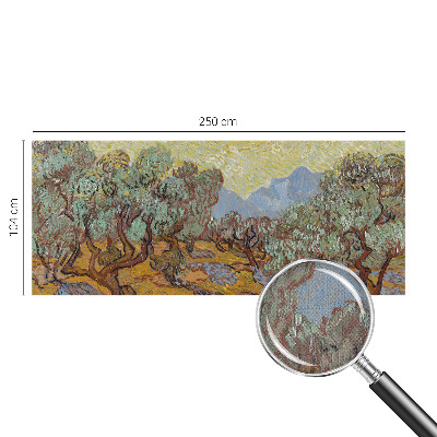 3D fototapetas Oliventræer