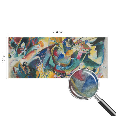 3D fototapetas su spalvų santrauka