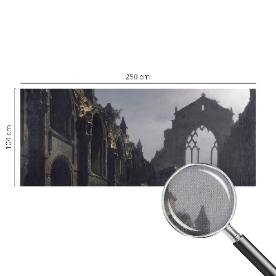3D fototapetas sienoms su gotiškų griuvėsių motyvu