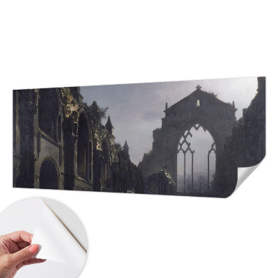 3D fototapetas sienoms su gotiškų griuvėsių motyvu