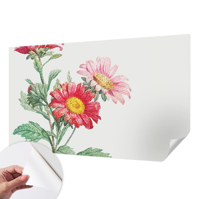 3D fototapetas sienoms su subtiliu žiedo motyvu