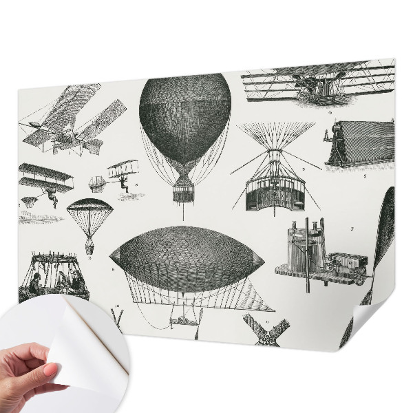 3D fototapetas Oro linijų istorija