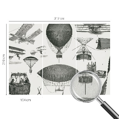 3D fototapetas Oro linijų istorija