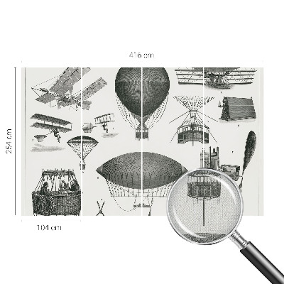 3D fototapetas Oro linijų istorija