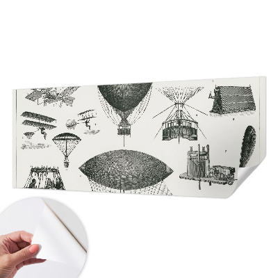 3D fototapetas Oro linijų istorija