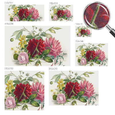 3D fototapetas sienoms Blomsterbuket