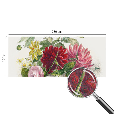 3D fototapetas sienoms su gėlių puokšte