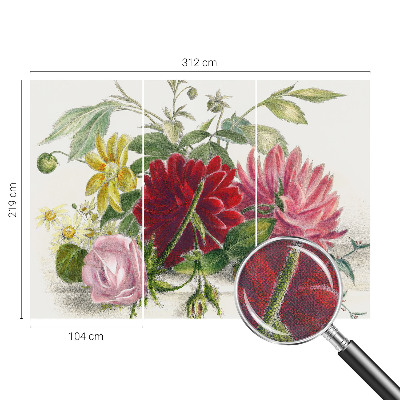 3D fototapetas sienoms Blomsterbuket